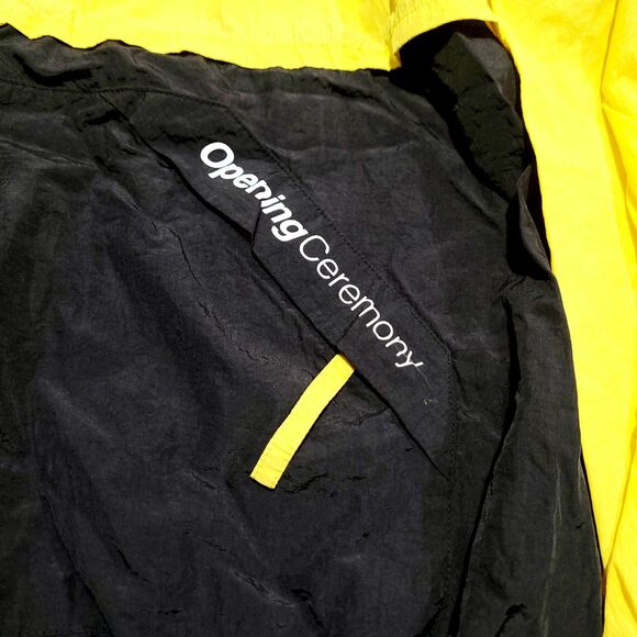 Opening Ceremony Colorblock Crinkle Nylon Storm Varsity Jacket $420 MSRP NWOT - Picture 7 of 11